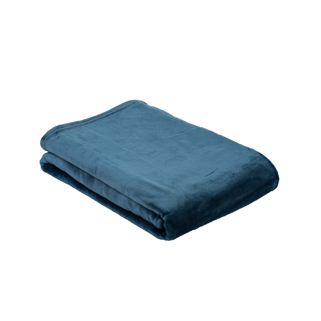 Pehme Pleed Tumesinine