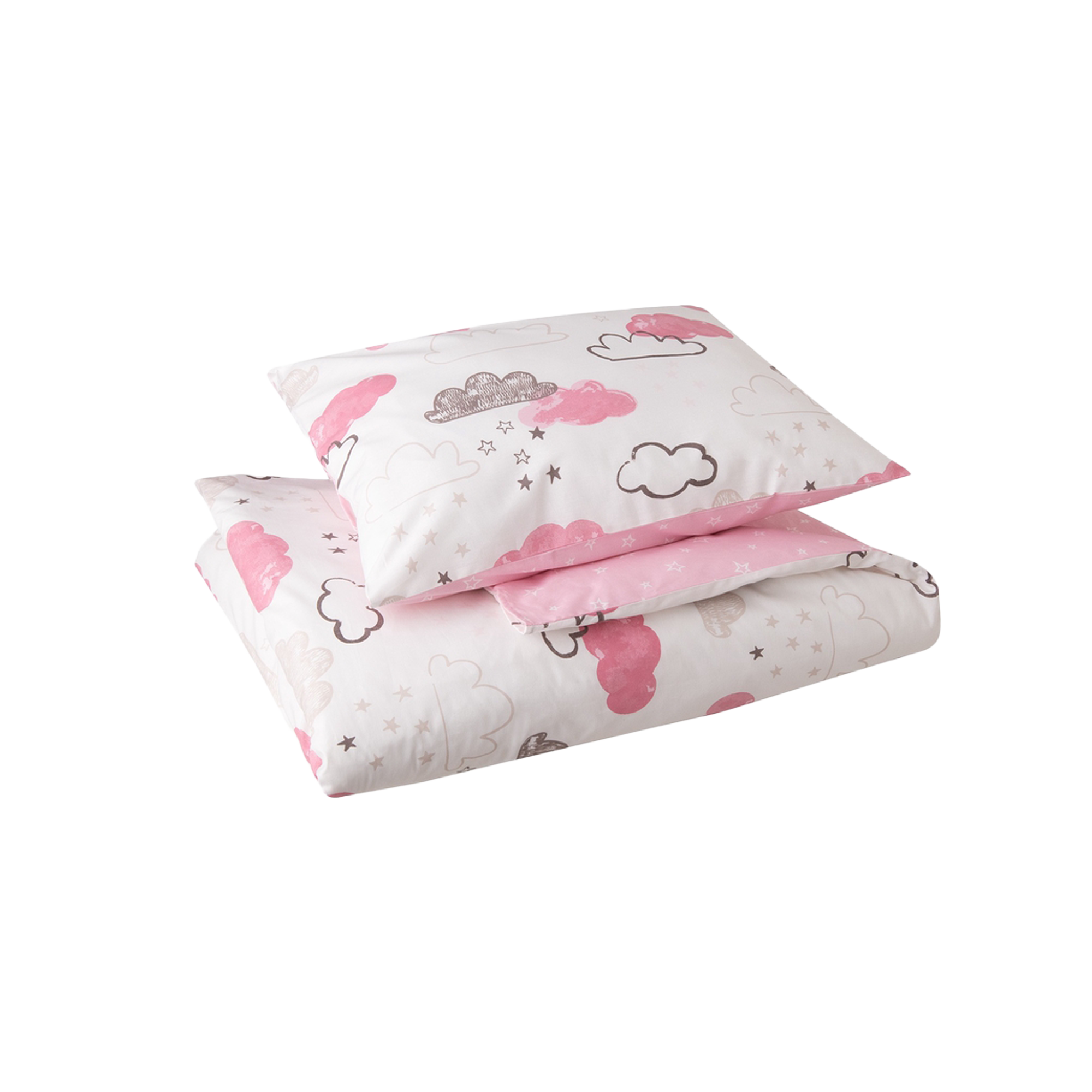 Laste voodipesukomplekt Tähed Roosa