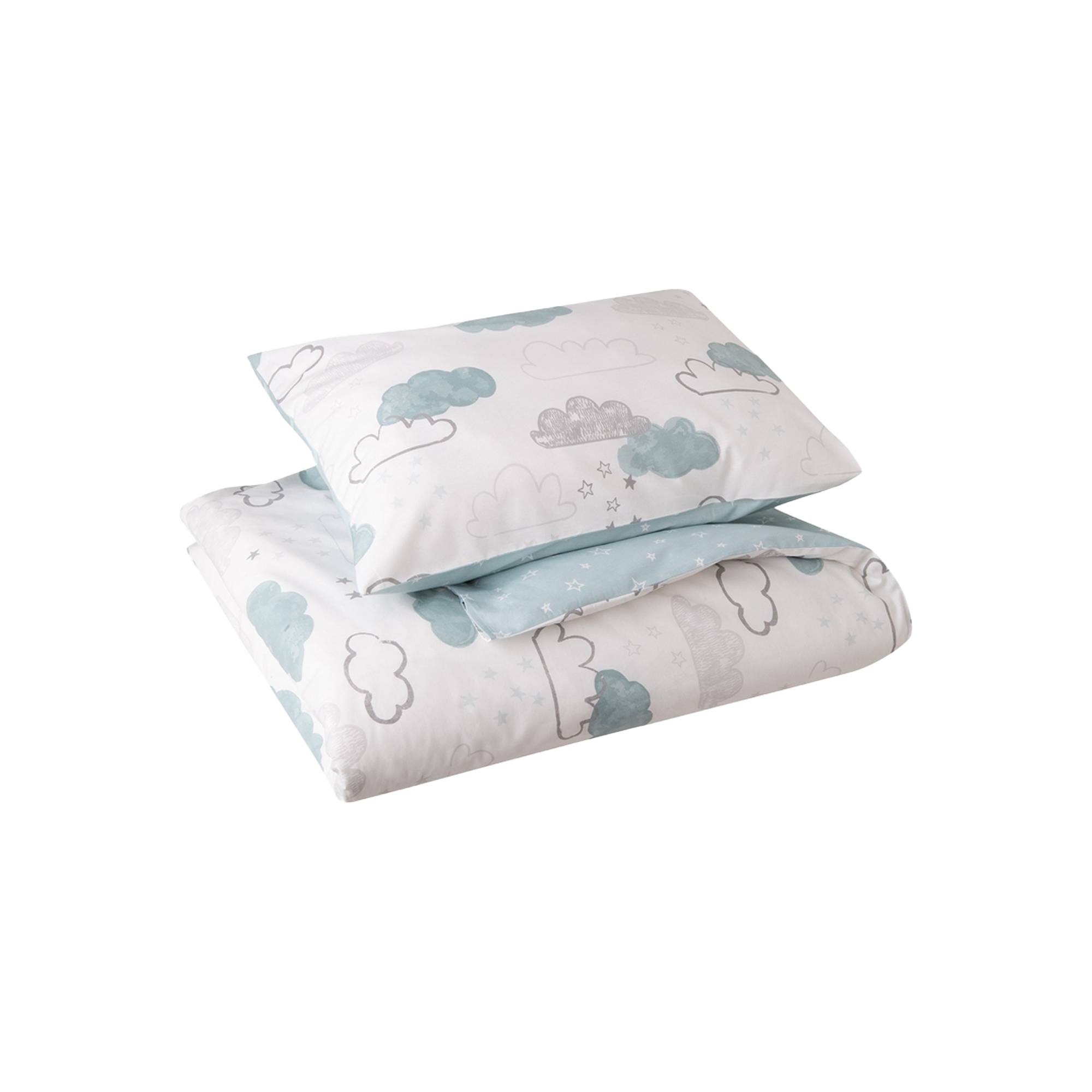 Laste voodipesukomplekt Tähed Sinine