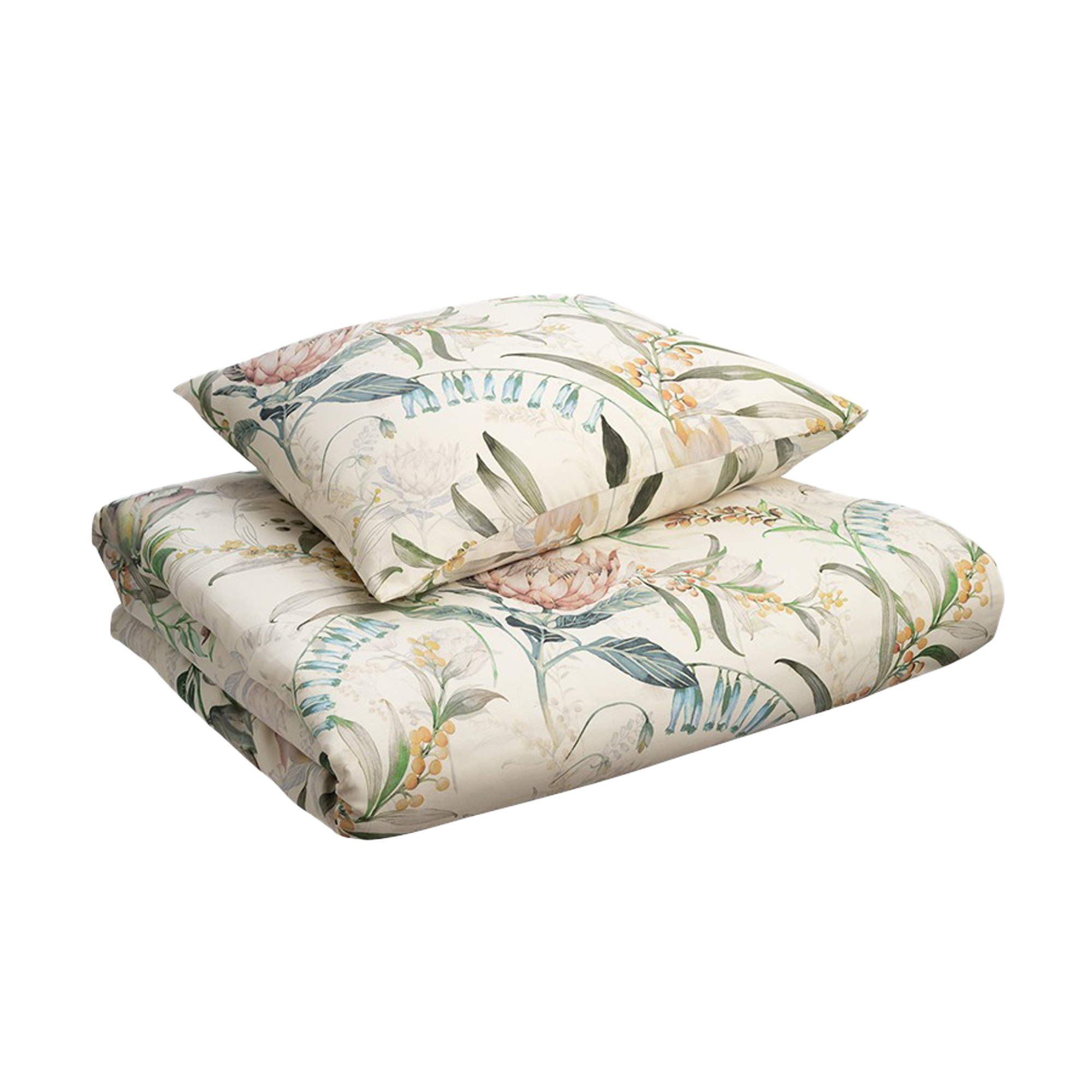 Mustriga Voodipesukomplekt Suvelilled